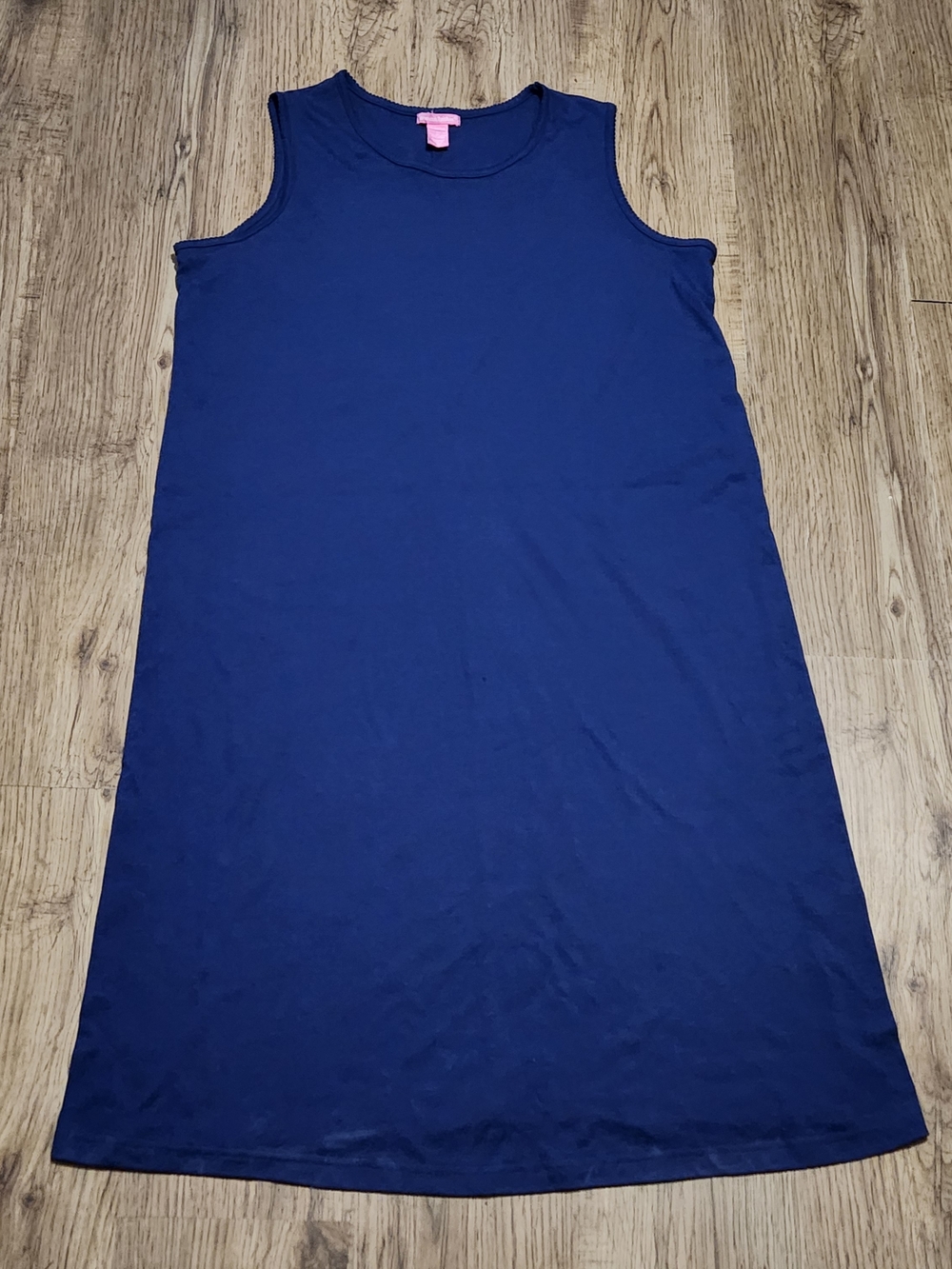 Woman Within Sleeveless Navy Midi Shift Dress